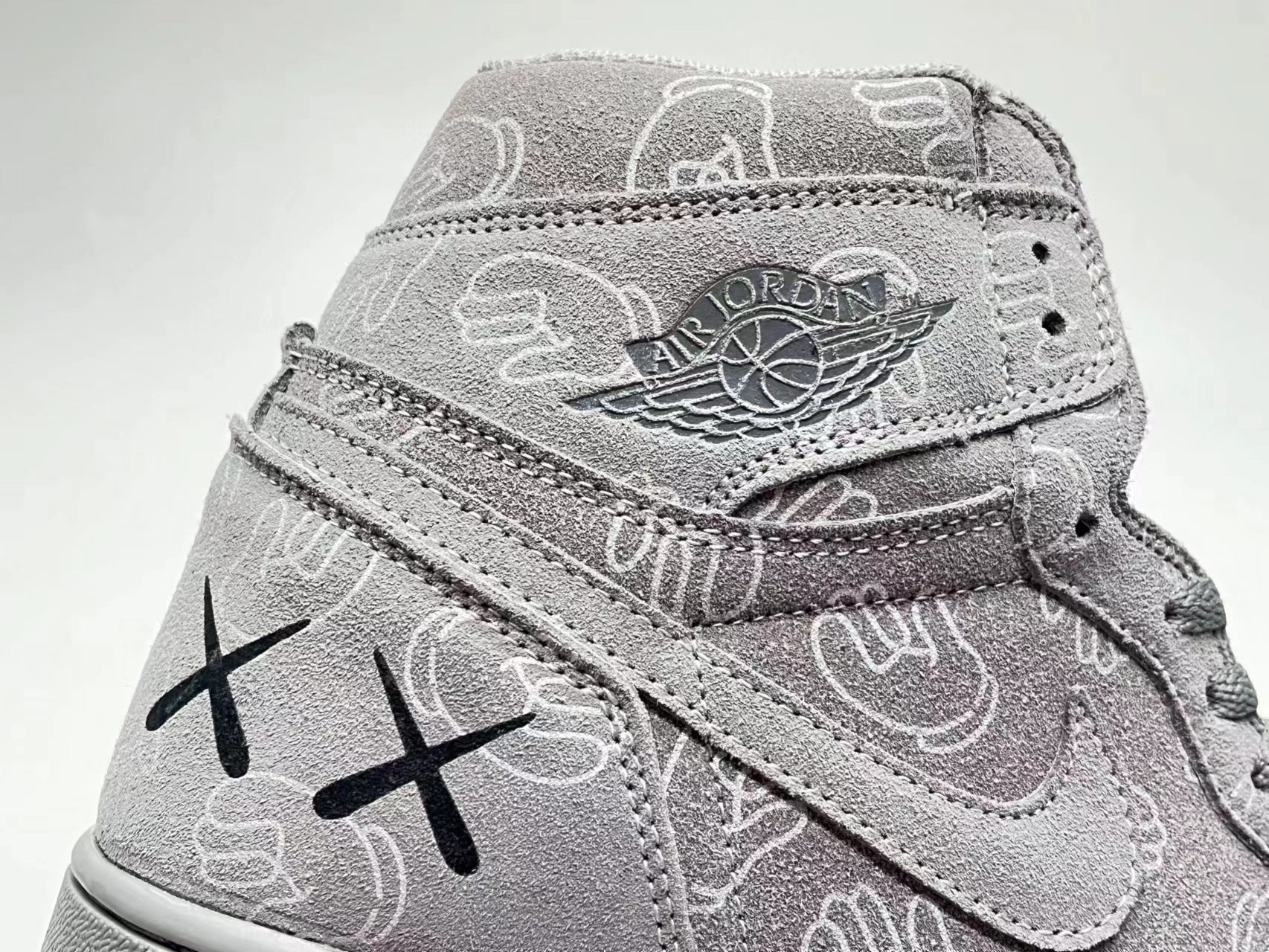 039 — Jordan 1 High “KAWS Grey/Black Glow” — Design‑Inspired