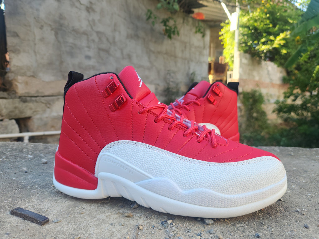 Jordan 12 Design-Inspired - "Gym Red" "Red & White" Custom Tribute - AJ12-GYMRED-1228