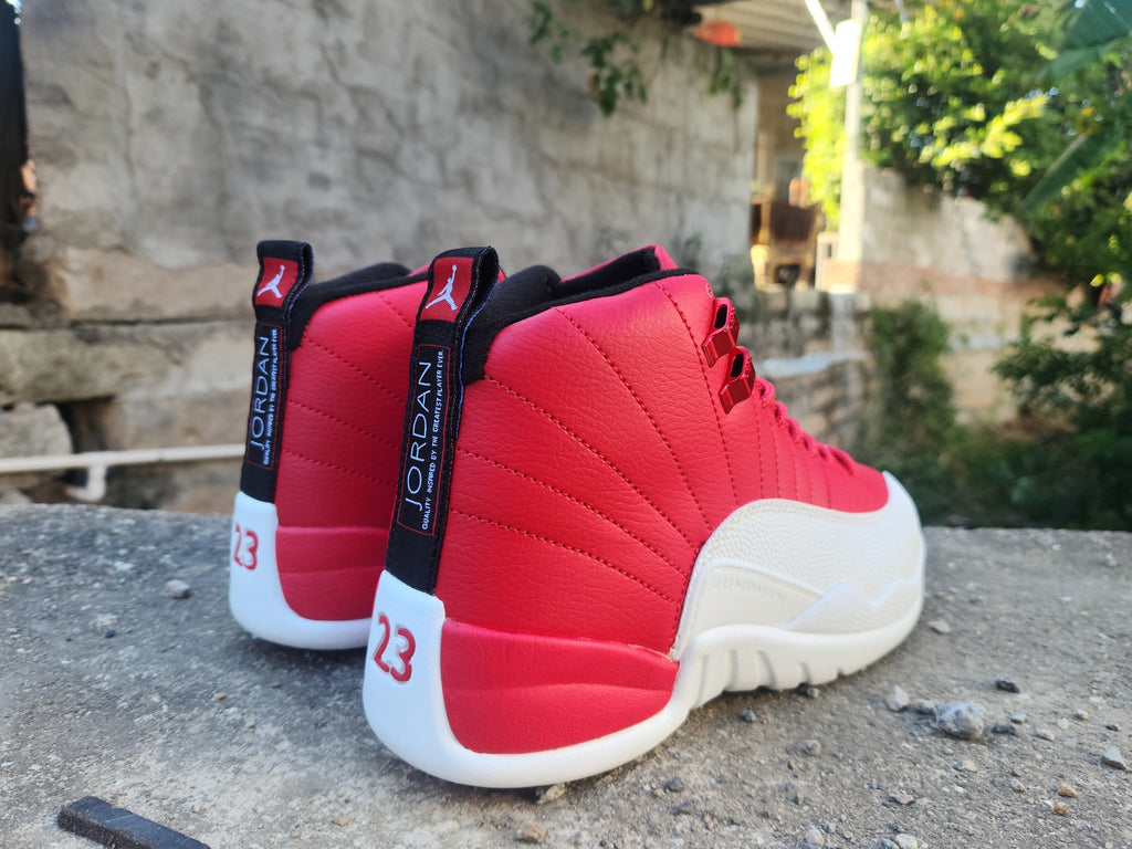 Jordan 12 Design-Inspired - "Gym Red" "Red & White" Custom Tribute - AJ12-GYMRED-1228