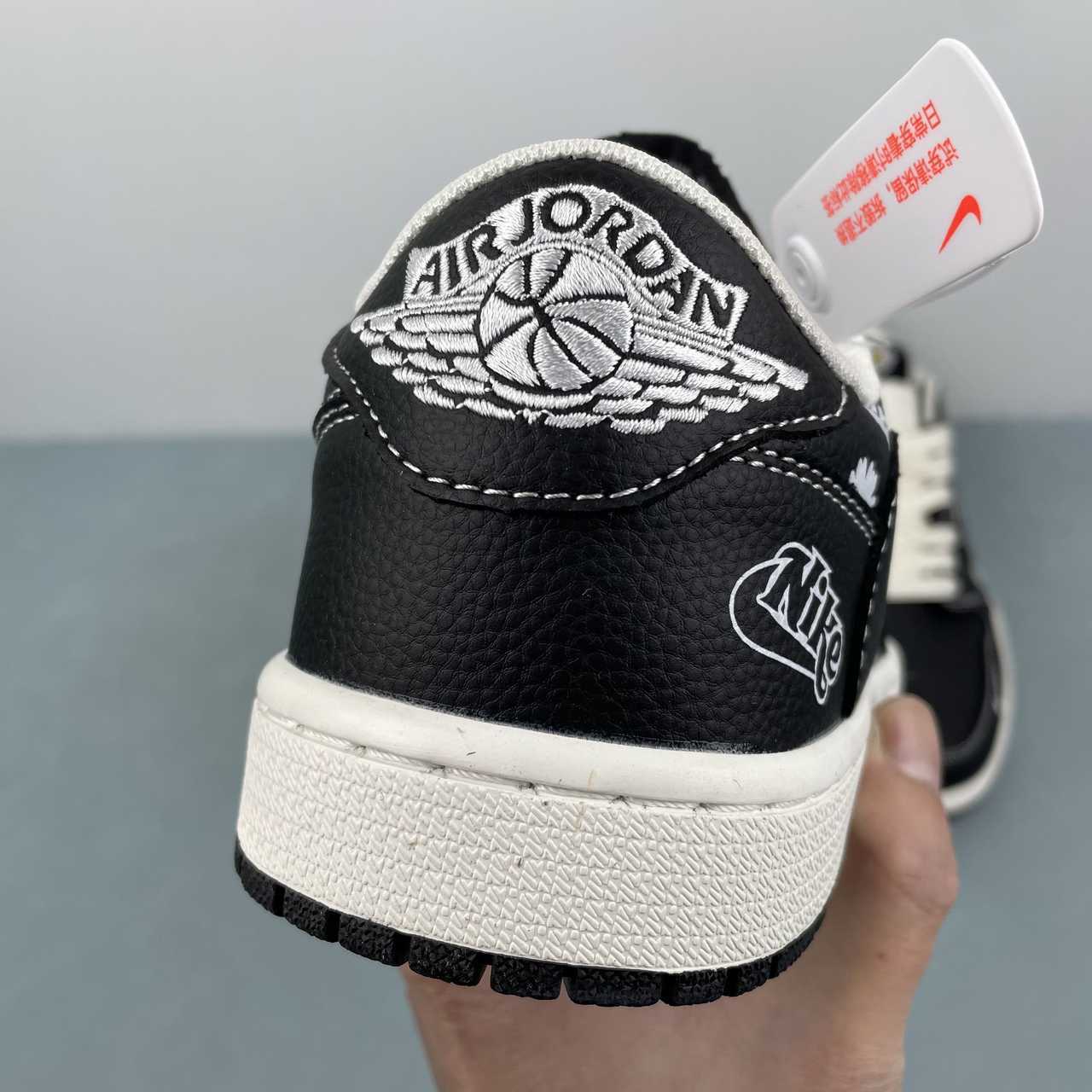 Jordan 1 Low – Design‑Inspired "Travis Scott" "Peace & Blooms" Custom Fantasy Build TS‑JRDNS‑051