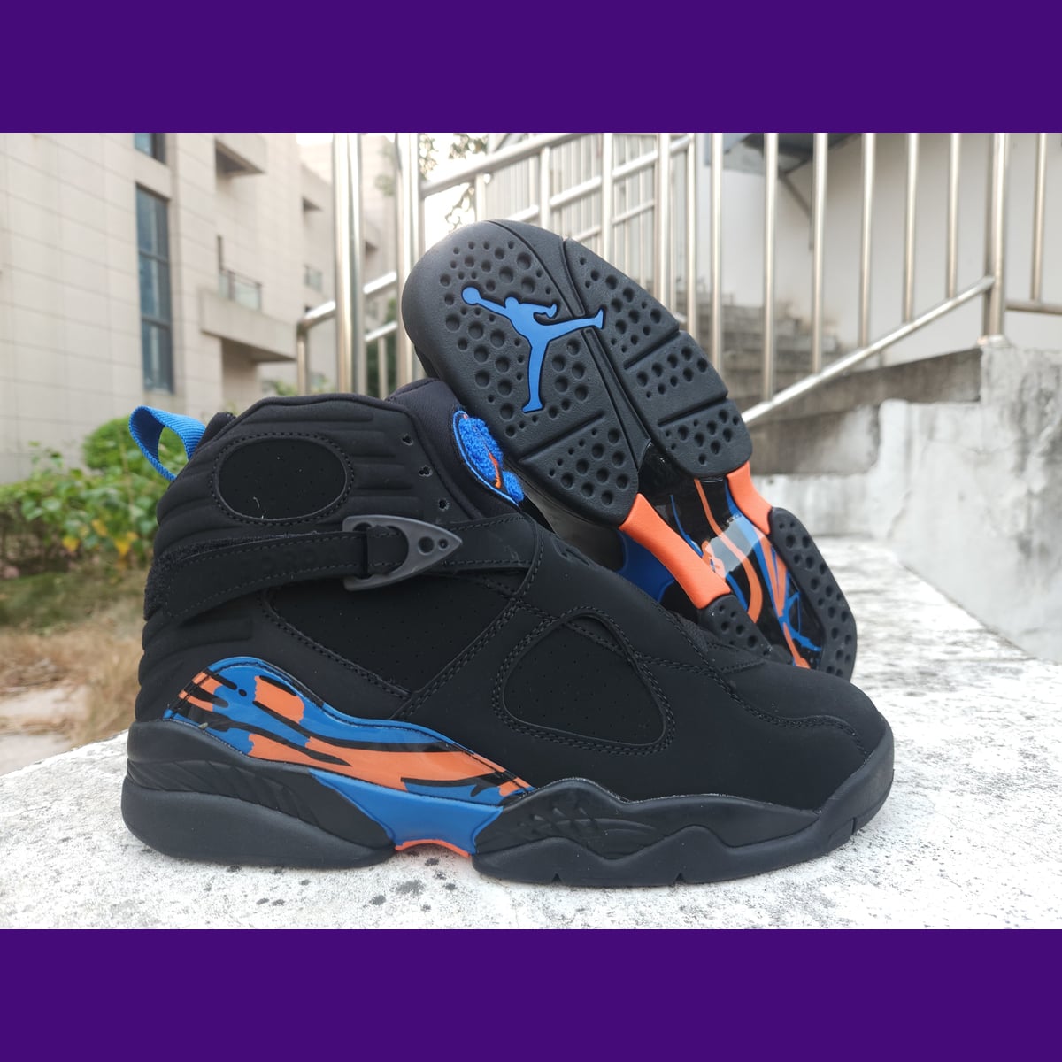 Jordan 8 Design-Inspired - "Knicks" - AJ8-KNICKS-815 - Sole Revival and Redemption LLC