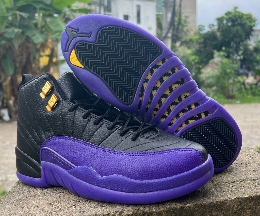 1216 — Jordan 12 “Lakers” — Design‑Inspired Tribute Custom