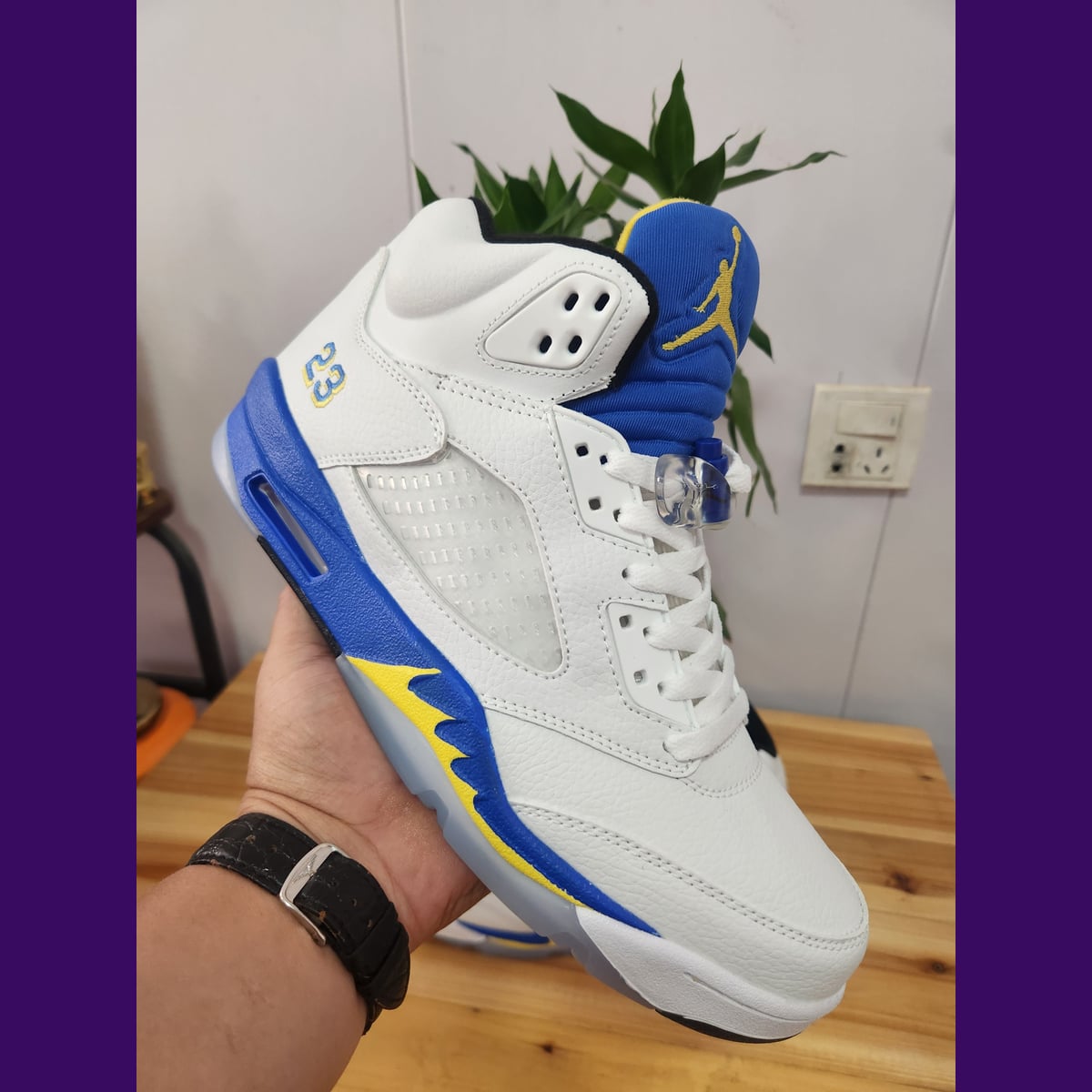 Jordan 5 Design-Inspired - "Laney's"  White - AJ5-LANEYWHT-544