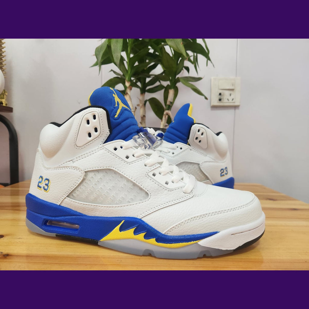 Jordan 5 Design-Inspired - "Laney's"  White - AJ5-LANEYWHT-544
