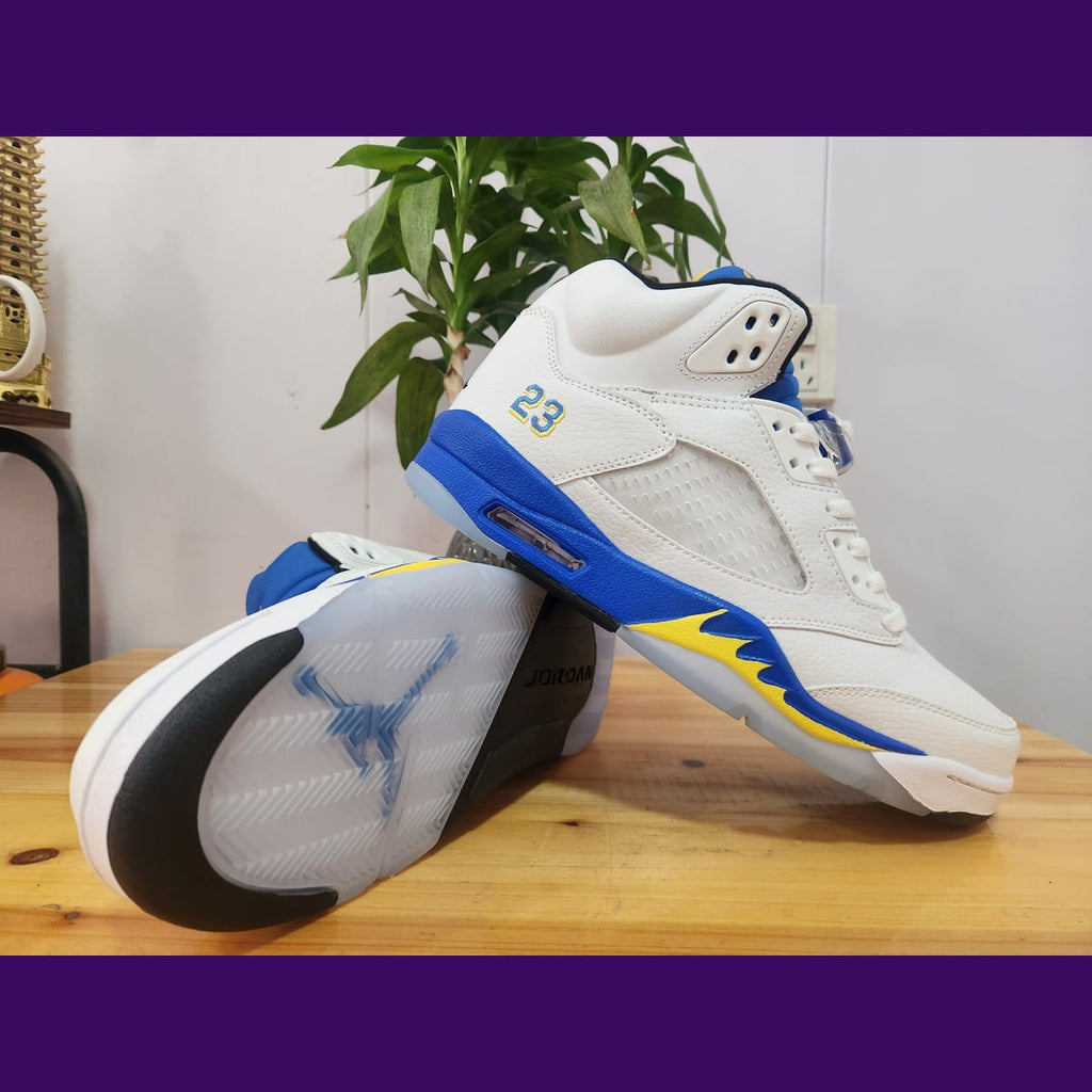 Jordan 5 Design-Inspired - "Laney's"  White - AJ5-LANEYWHT-544