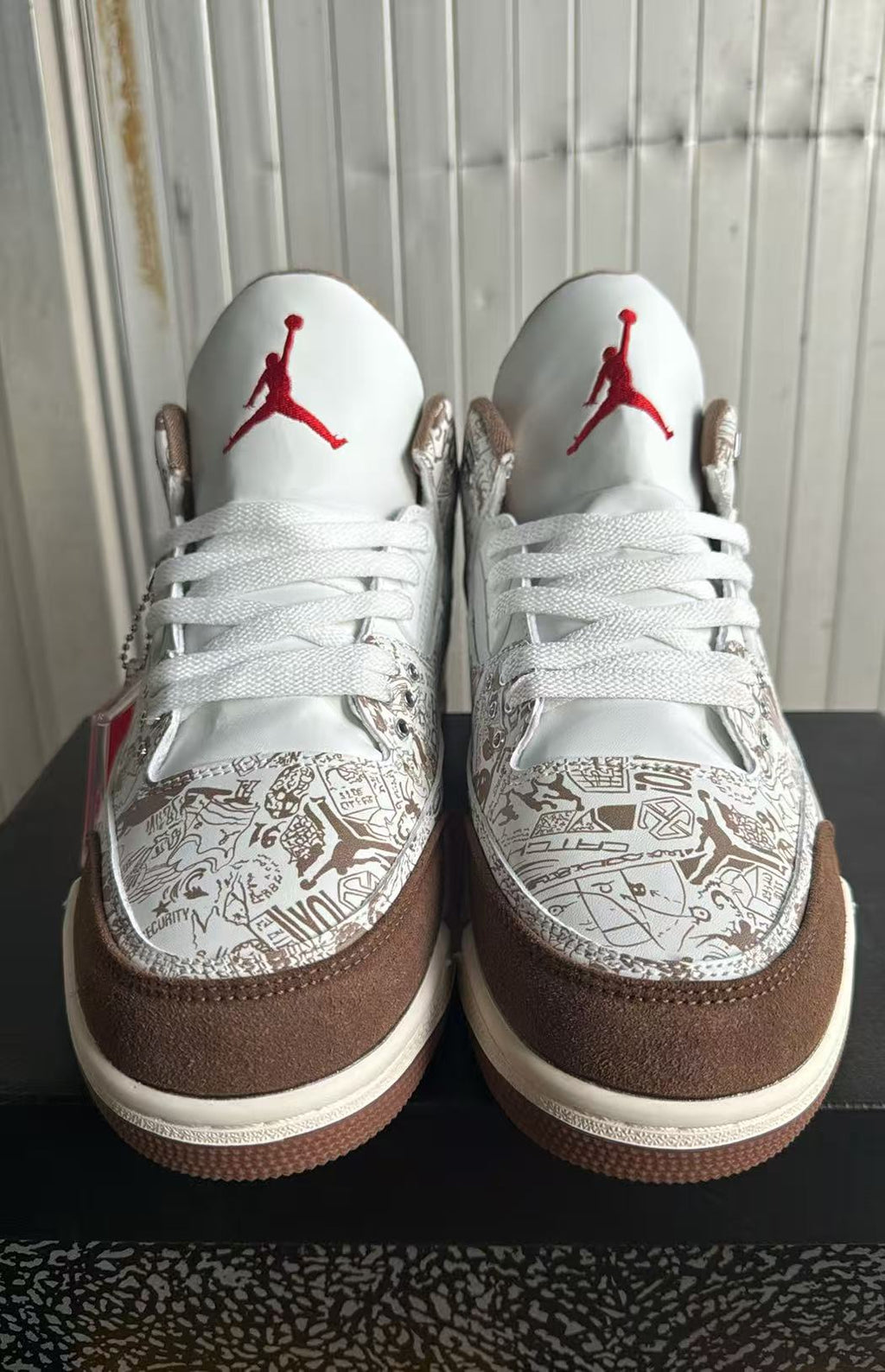 Jordan 3 Design-Inspired - "Lasers" - Brown - AJ3-LASER-350