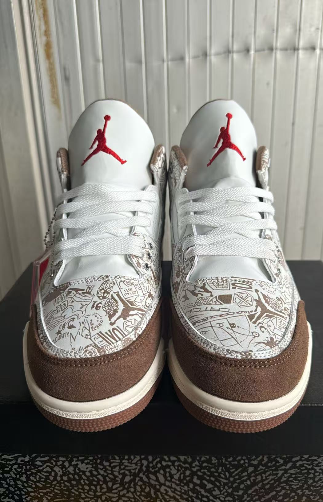 Jordan 3 Design-Inspired - "Lasers" - Brown - AJ3-LASER-350