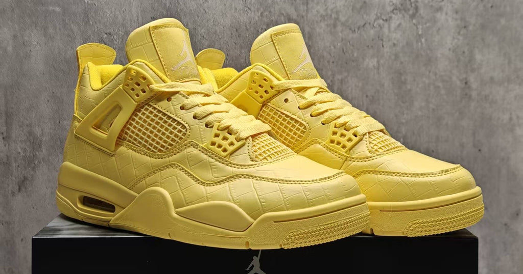 Jordan 4 Design-Inspired - "J. Balvin Lemon-Aid" - AJ4-JBALVINLMNAID-490