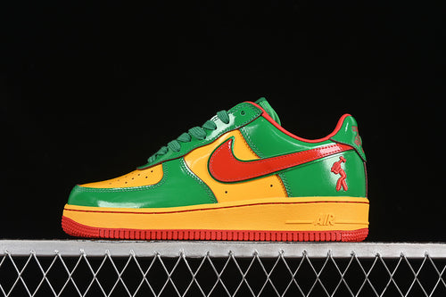 Air Force 1 ’07 Low – Design-Inspired “Lil Yachty — Lucky Green / Mystic Red / University Gold” Custom Tribute Build AF1-023