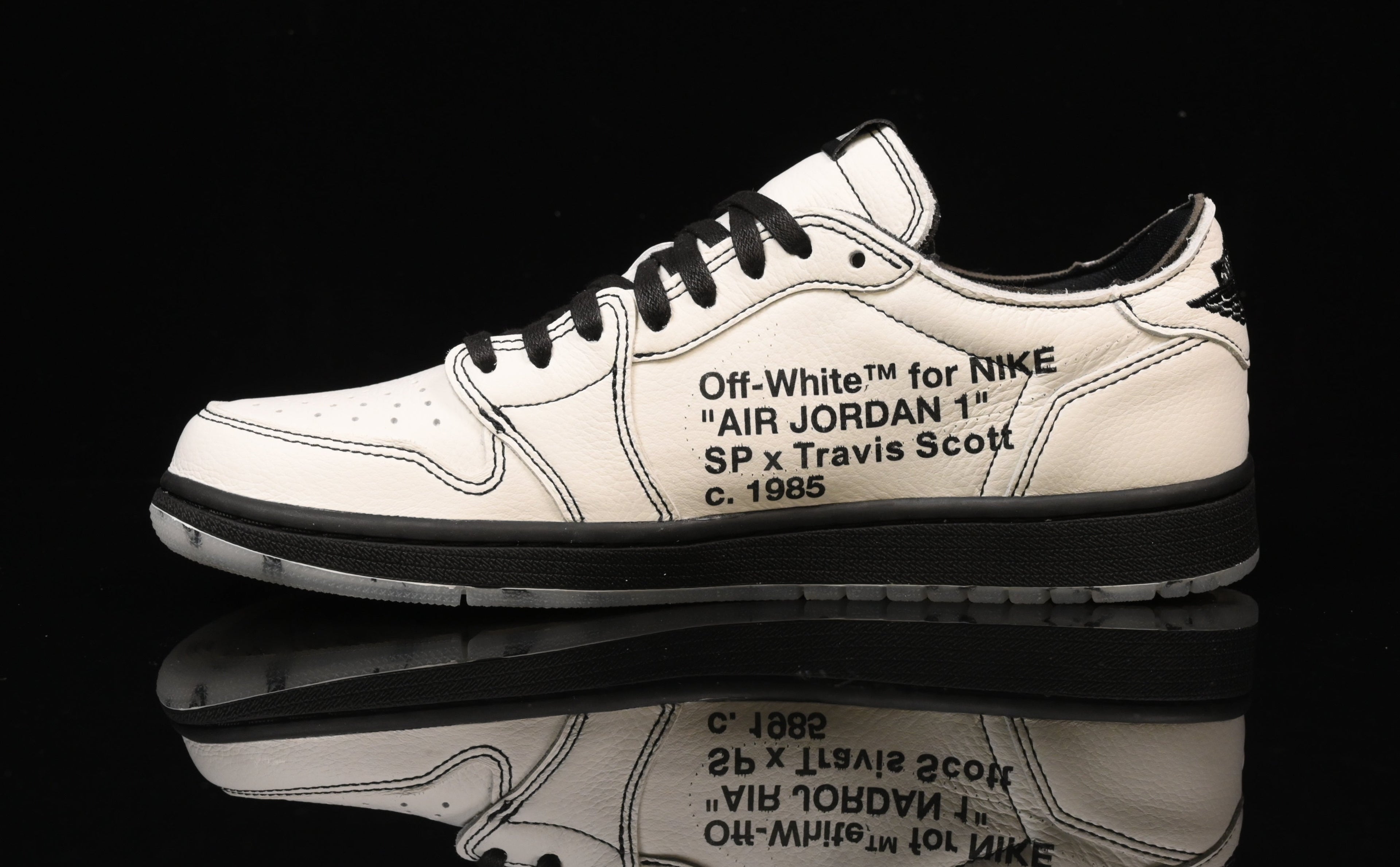 Jordan 1 Low – Design‑Inspired Travis Scott "LV‑Off White Icy Reverse Panda’s" AJ1‑LVREV‑058