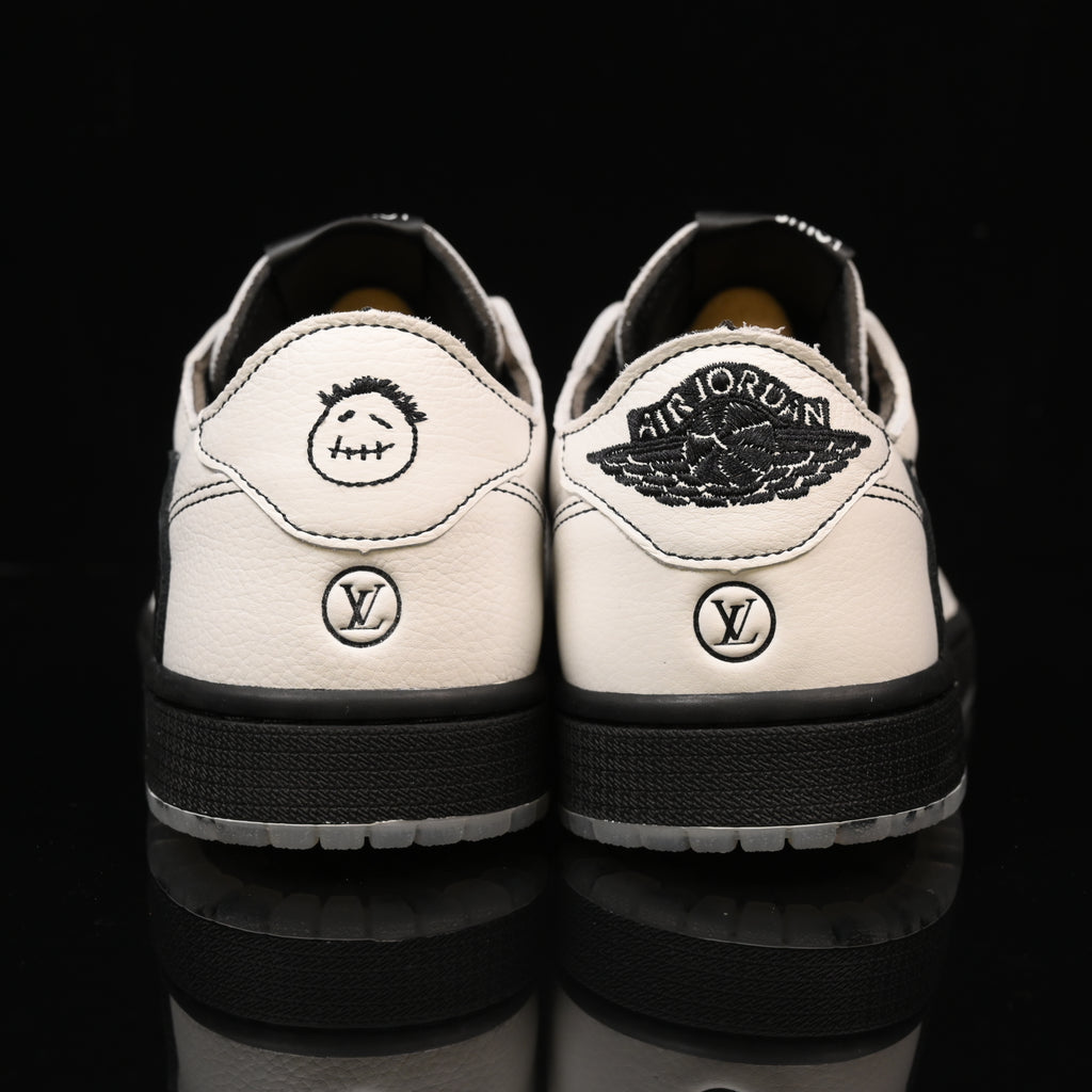 Jordan 1 Low – Design‑Inspired Travis Scott "LV‑Off White Icy Reverse Panda’s" AJ1‑LVREV‑058