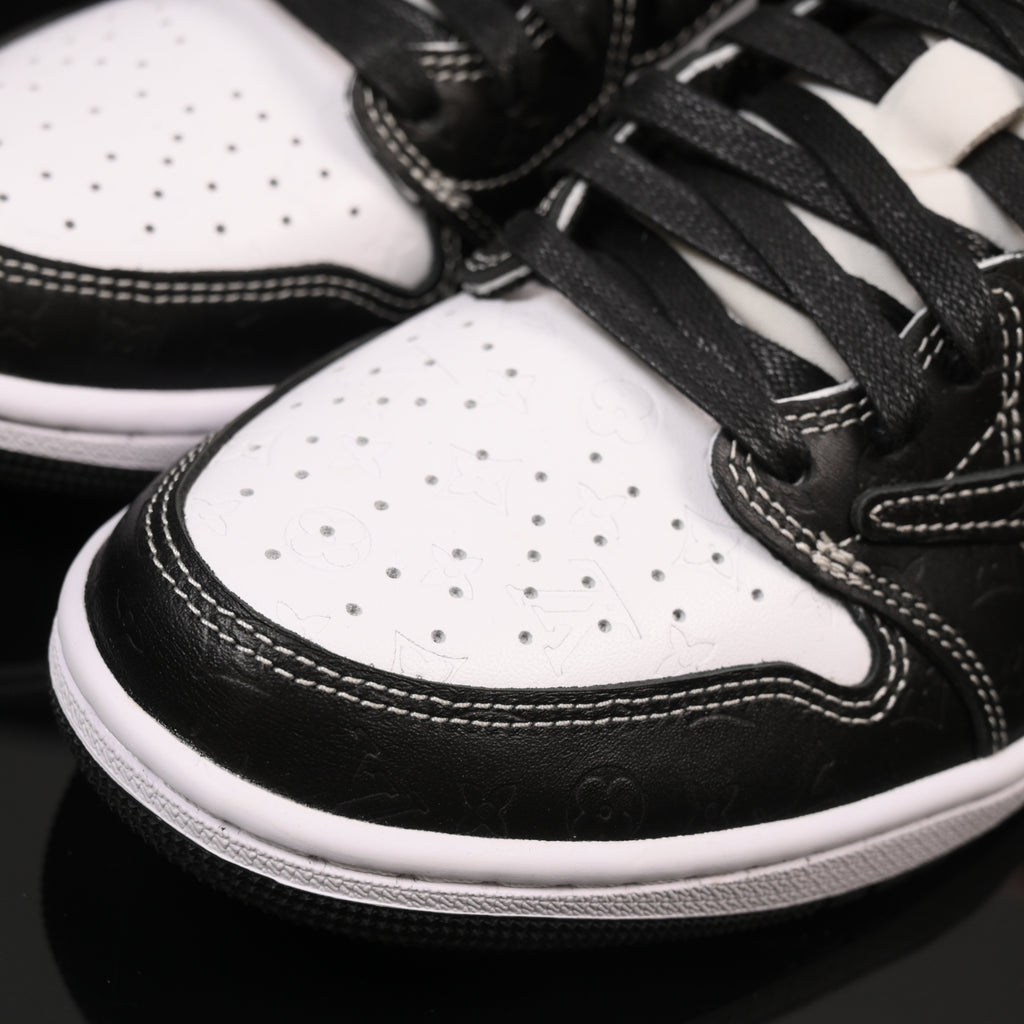 Jordan 1 Low – Design‑Inspired Travis Scott "LV‑Off White 'Embossed Panda’s" AJ1‑LVEMB‑056