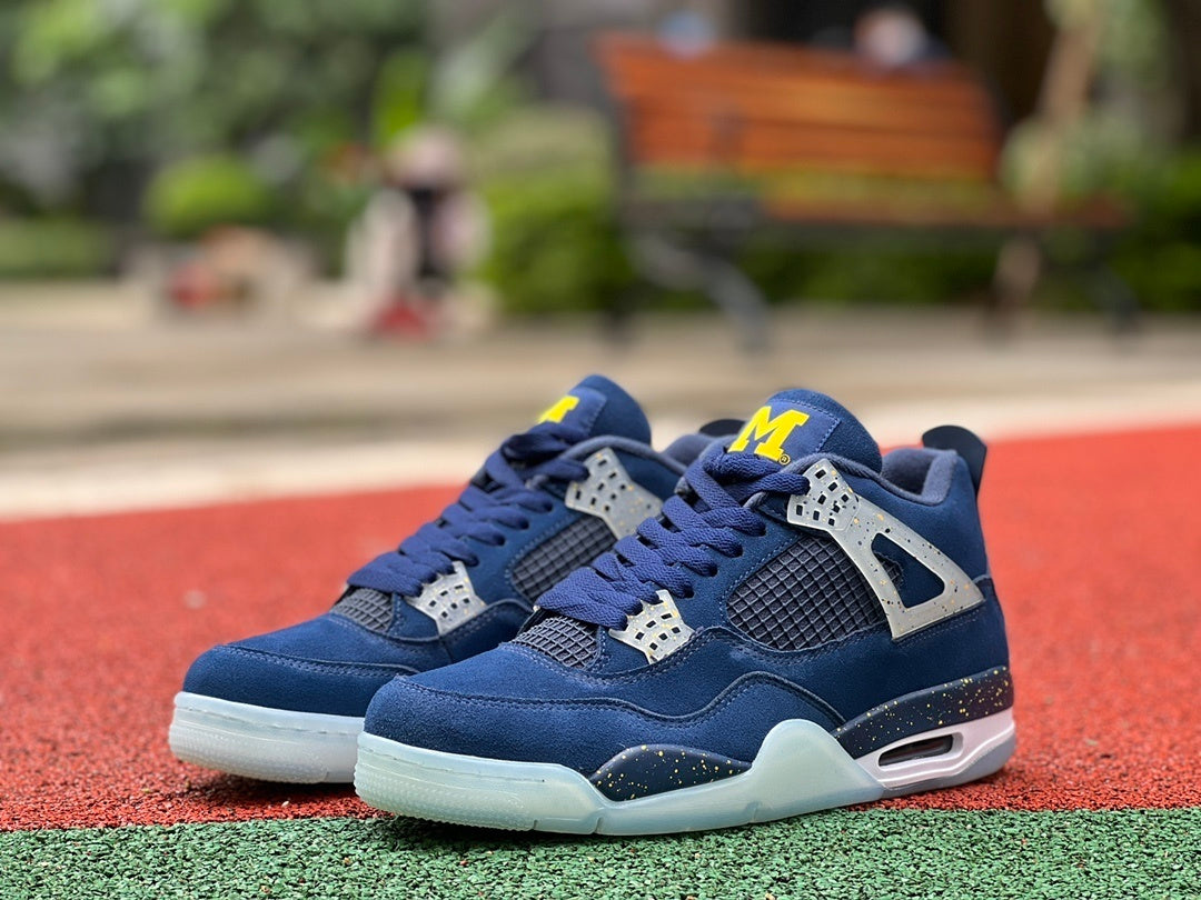 452 — Jordan 4 “Collegiate PE Series” — Tribute Custom (4 Teams)