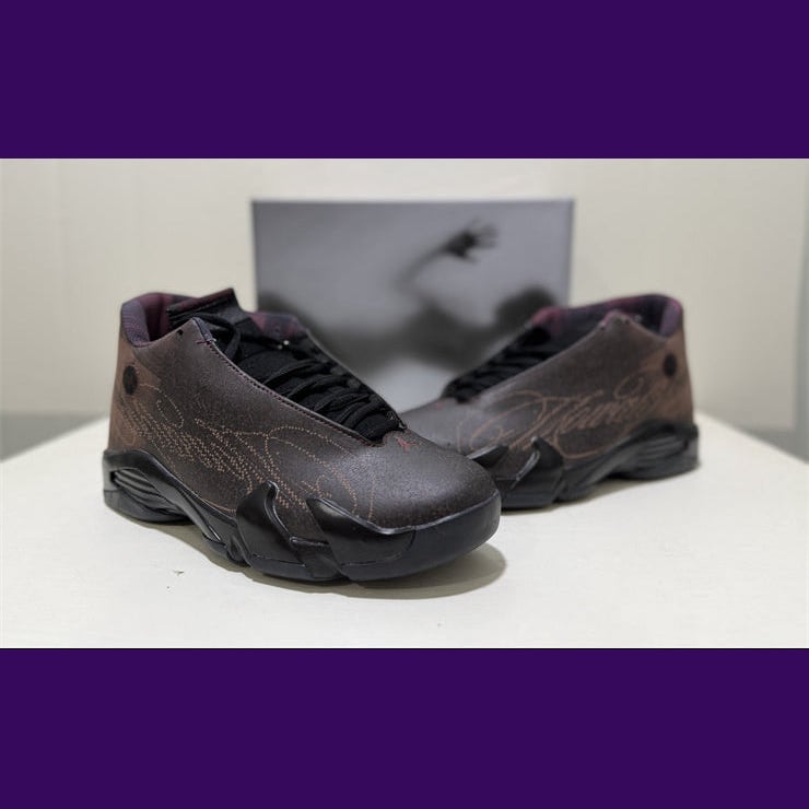 Jordan 14 Design-Inspired - "Mowalola Burnt Red" - AJ14-MOW-1414 - Sole Revival and Redemption LLC