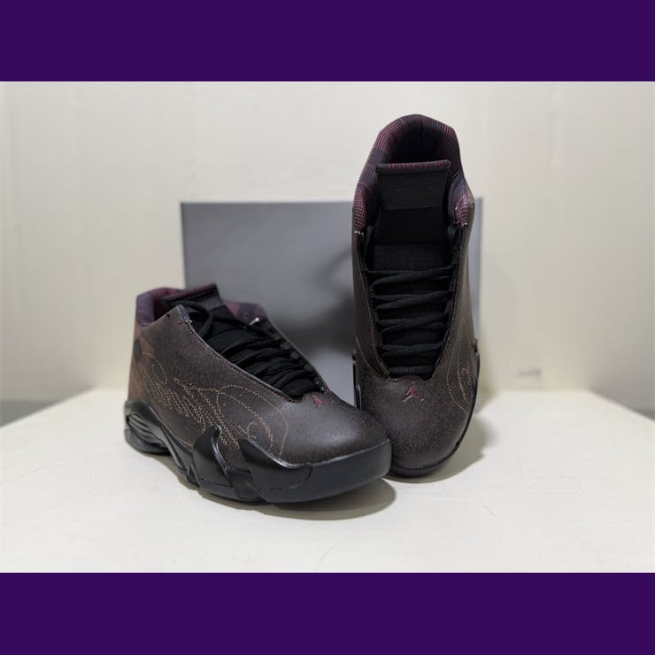 Jordan 14 Design-Inspired - "Mowalola Burnt Red" - AJ14-MOW-1414 - Sole Revival and Redemption LLC