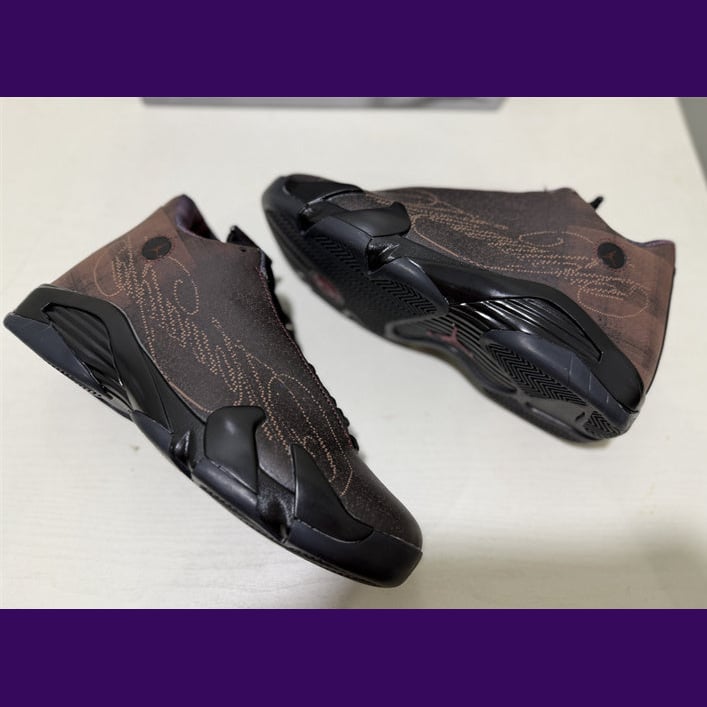 Jordan 14 Design-Inspired - "Mowalola Burnt Red" - AJ14-MOW-1414 - Sole Revival and Redemption LLC