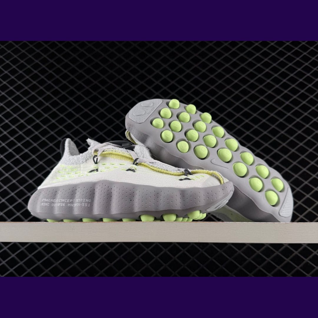 Nike Mind 002 Design-Inspired - "Fragment Grey / Volt Green" - MND-002-FRGGRYVOLT - Sole Revival and Redemption LLC