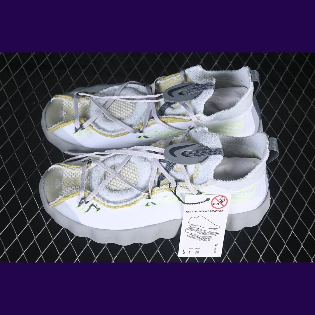 Nike Mind 002 Design-Inspired - "Fragment Grey / Volt Green" - MND-002-FRGGRYVOLT - Sole Revival and Redemption LLC