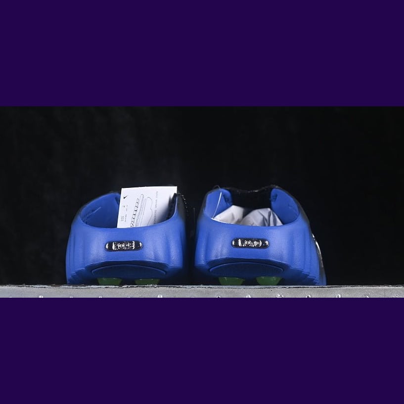 Nike Mind 001 Slides Design-Inspired - "NOCTA Black / Blue Volt" - MND-SLD-NOCTABLVOLT - Sole Revival and Redemption LLC
