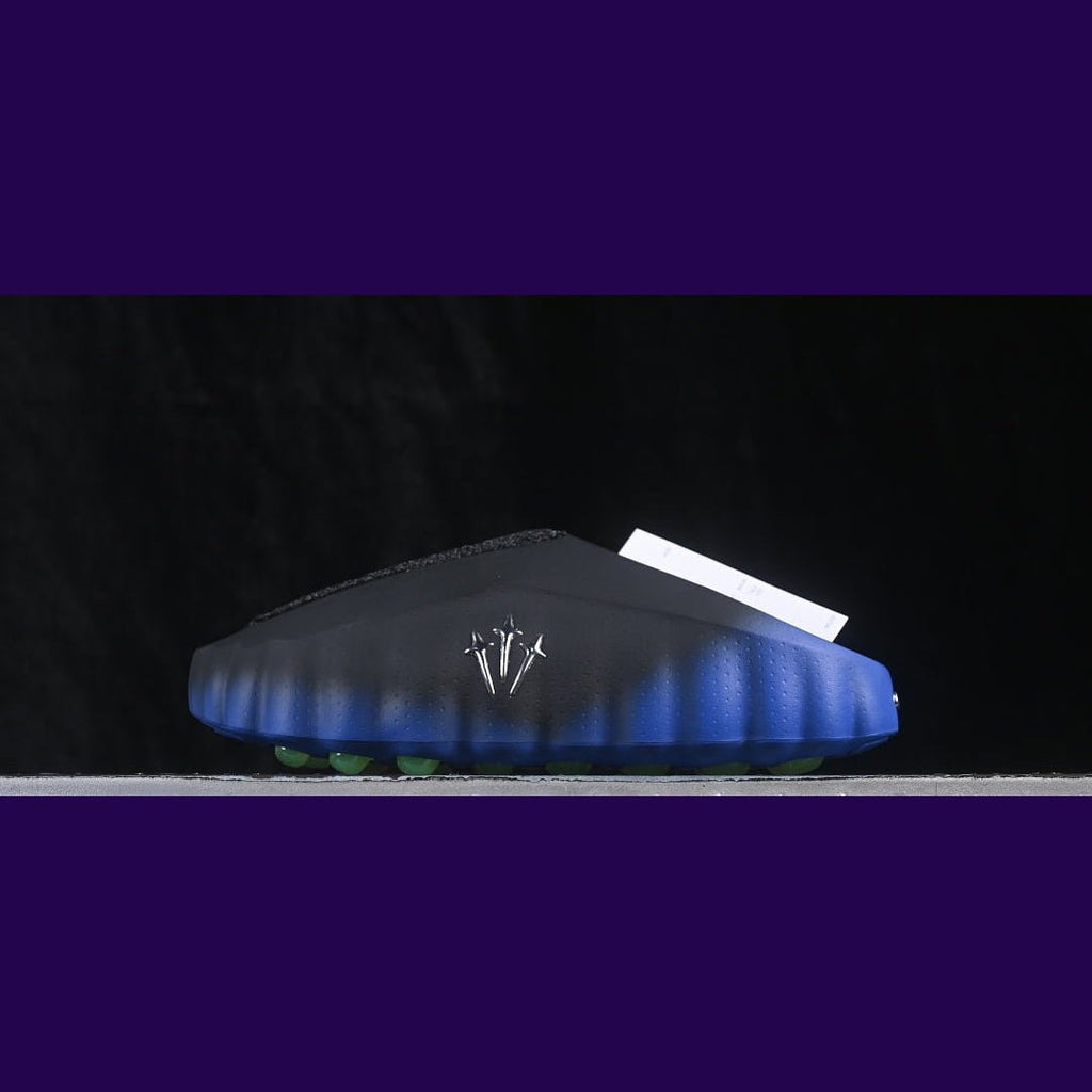 Nike Mind 001 Slides Design-Inspired - "NOCTA Black / Blue Volt" - MND-SLD-NOCTABLVOLT - Sole Revival and Redemption LLC