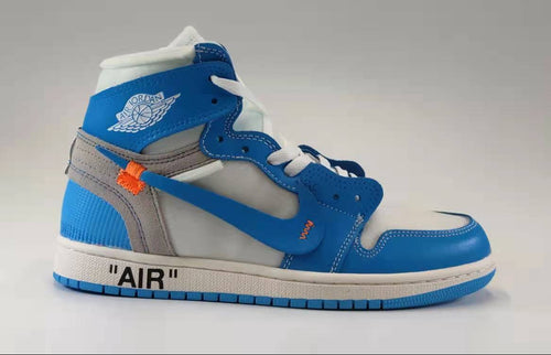 Jordan 1 High - Design-Inspired "Off-White UNC" Custom Tribute Build AJ1-UNC-OFFWHITE-027