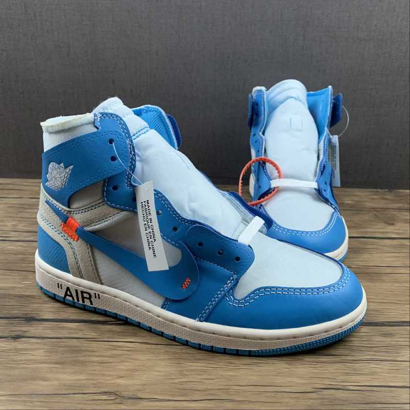 Jordan 1 High - Design-Inspired "Off-White UNC" Custom Tribute Build AJ1-UNC-OFFWHITE-027