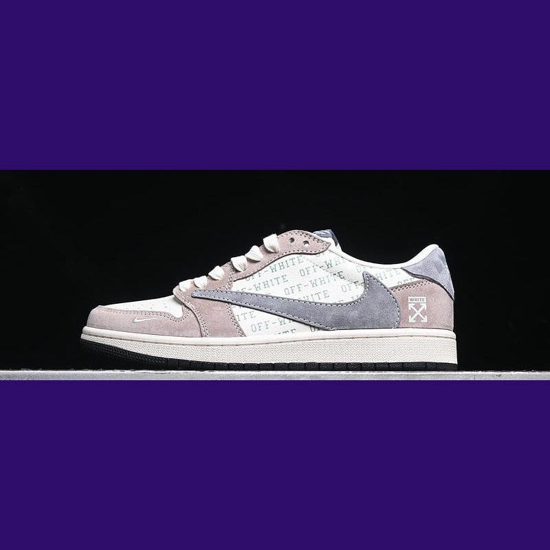 Jordan 1 Low Design-Inspired - "Travis Scott Off-White Tan Suede" - TS-OWTAN - Sole Revival and Redemption LLC
