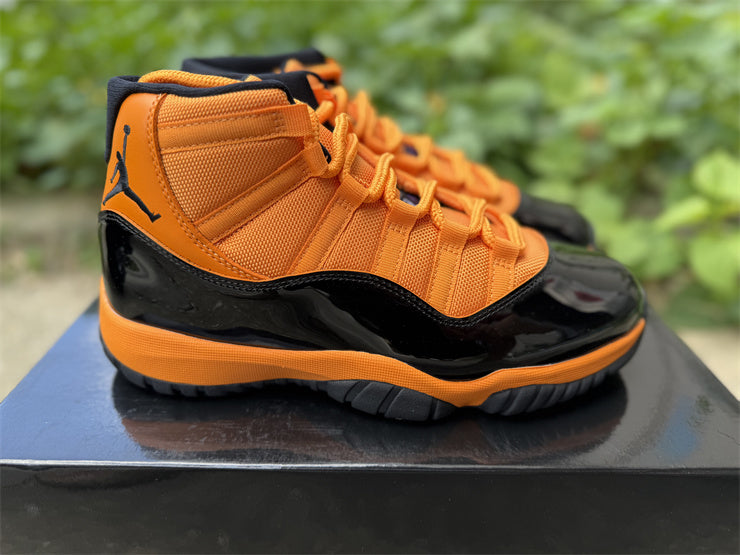 Jordan 11 Design-Inspired - "Citrus" "Orange & Black" Custom Tribute - AJ11-ORGBLK-1141