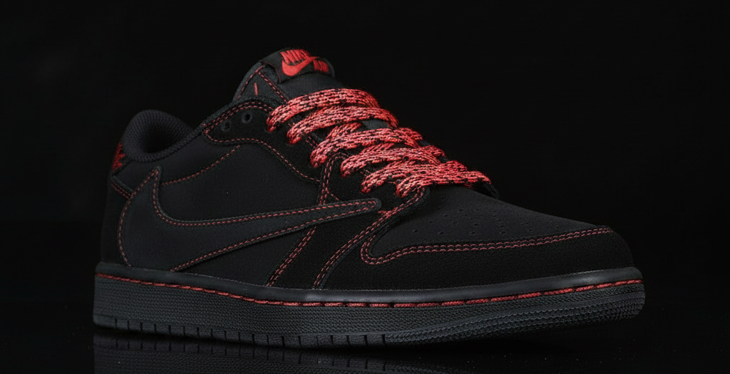 Phantom Reds — Red & Black Checkered Laces