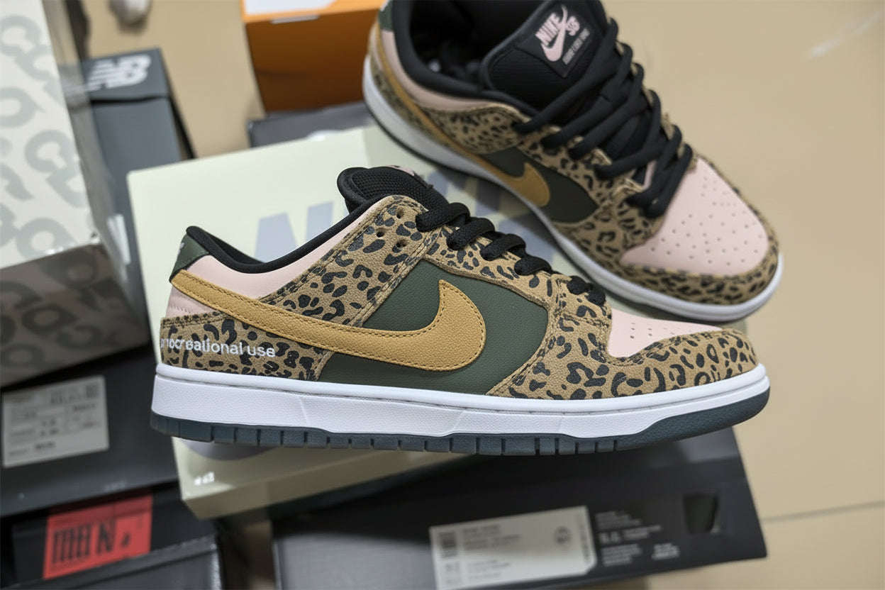 SB Dunk Low – Design‑Inspired "Pink Cheetah" Custom Fantasy Build SBDNK‑095