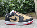 Air Jordan 1 Low – Design-Inspired "Black Gold Pizza" Custom Tribute Build AJ1L-PIZZA-002