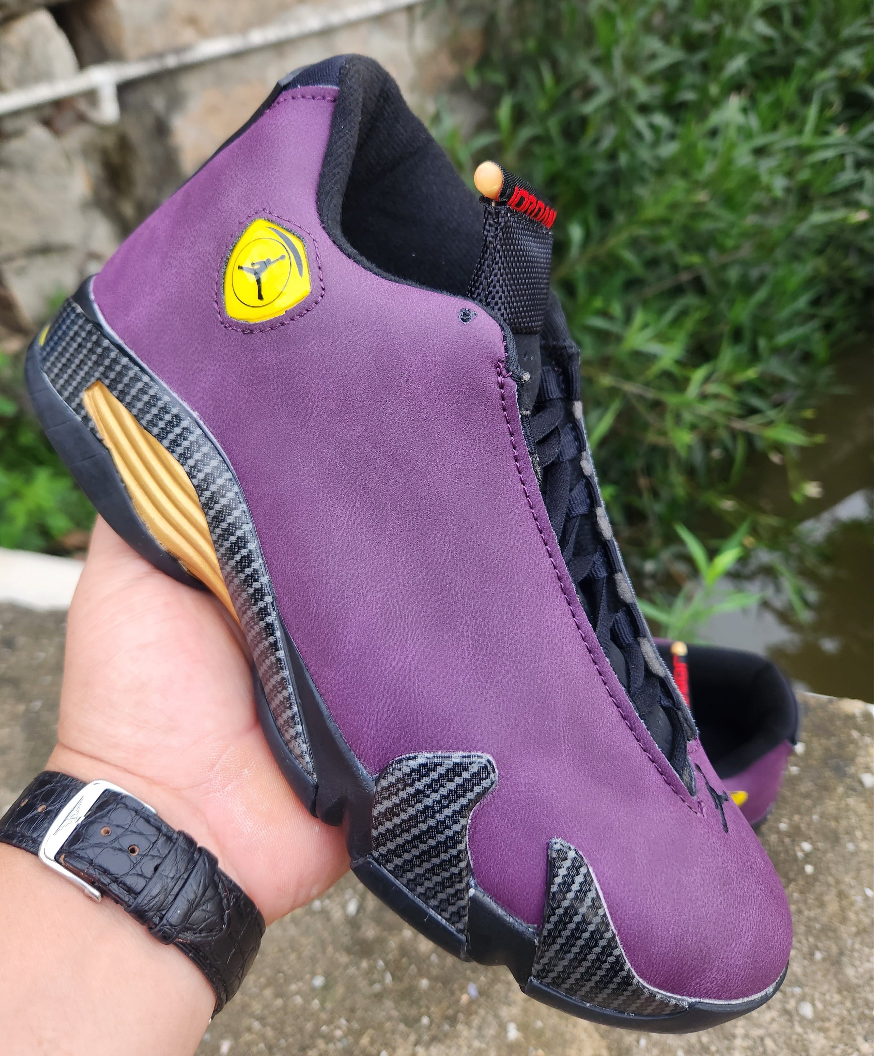 Jordan 14 Design-Inspired - Nigel Sylvester F&F "Purple 14s" Custom "Interpretation" - Fantasy Build - AJ14-NigelFF-1411