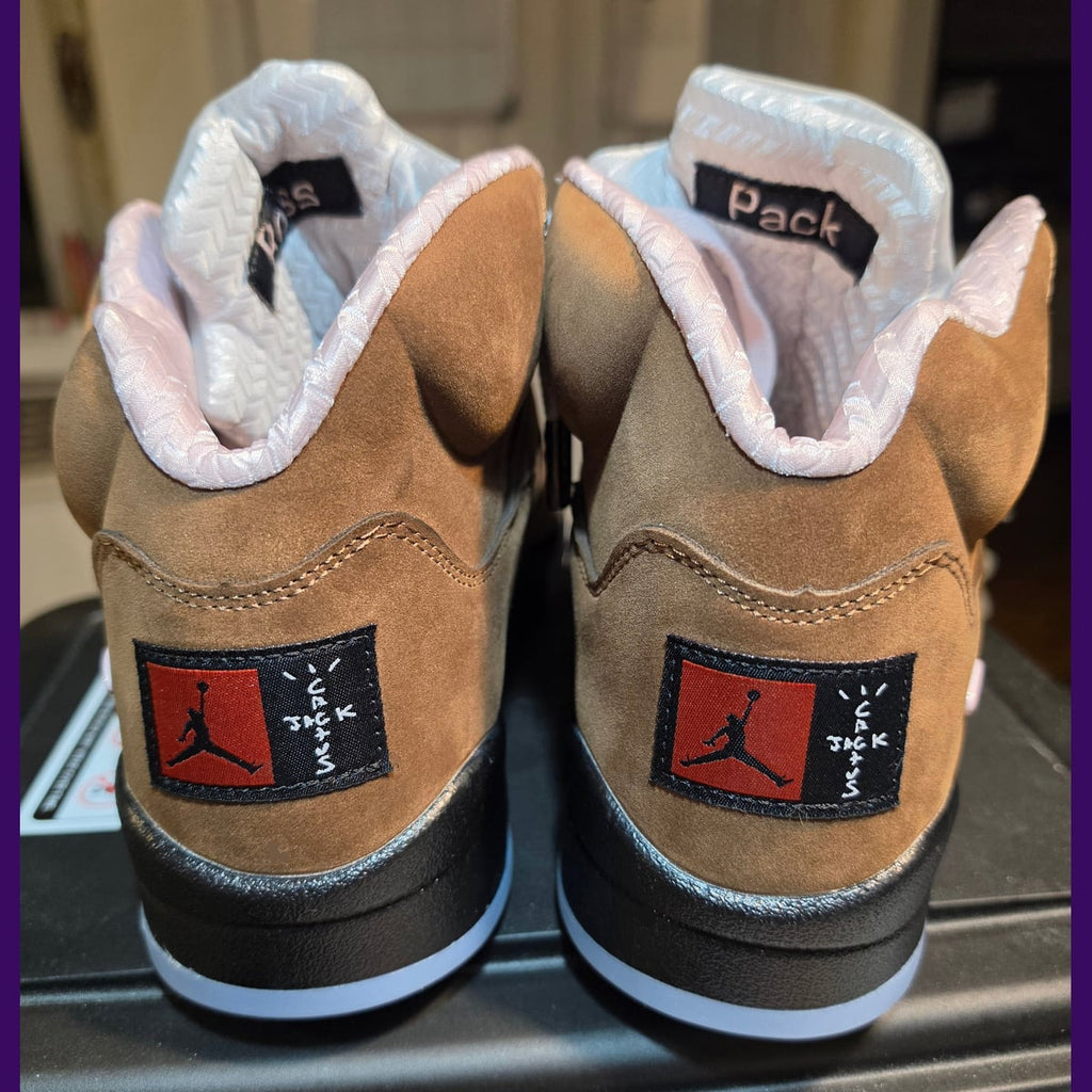 Jordan 5 Design-Inspired - Travis Scott x Oakley "Brown" Fantasy Build - AJ5-TSOAKLEY-538 - Sole Revival and Redemption LLC