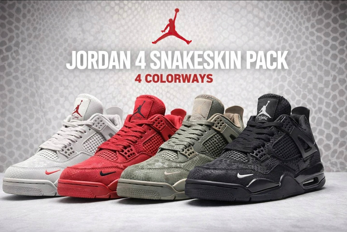 Jordan 4 — Design‑Inspired “Snake X Snake Pack” Nigel Sylvester Fantasy Builds AJ4‑SNAKEXSNAKE‑449