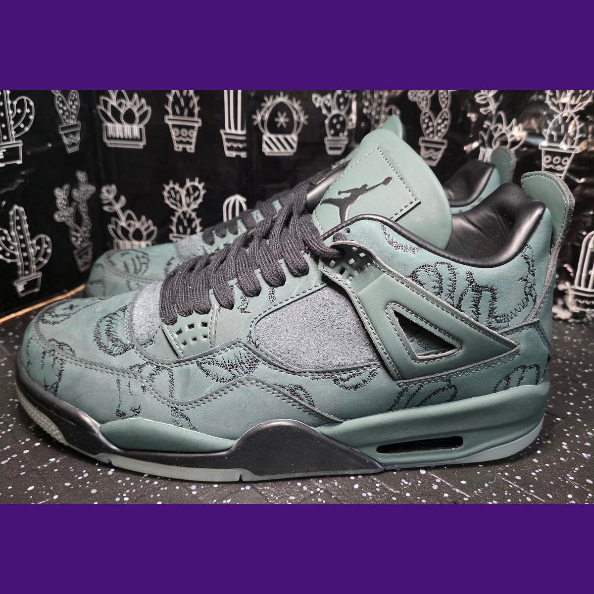 Jordan 4 Design-Inspired - "KAWS" Friends and Family Green - AJ4-GRNKAWSFNF-499