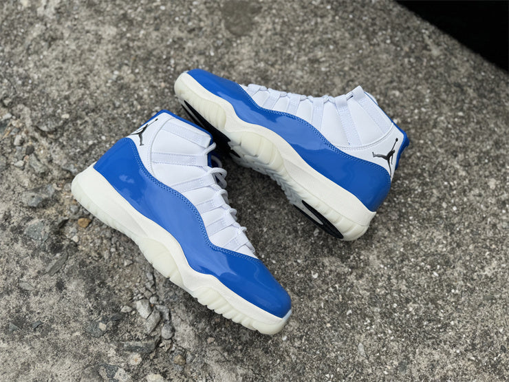 Jordan 11 Design-Inspired - "Sport Royal" "White & Royal Blue" Custom Tribute - AJ11-SPRTROY-1140