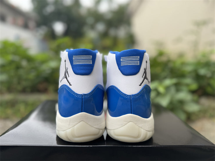 Jordan 11 Design-Inspired - "Sport Royal" "White & Royal Blue" Custom Tribute - AJ11-SPRTROY-1140