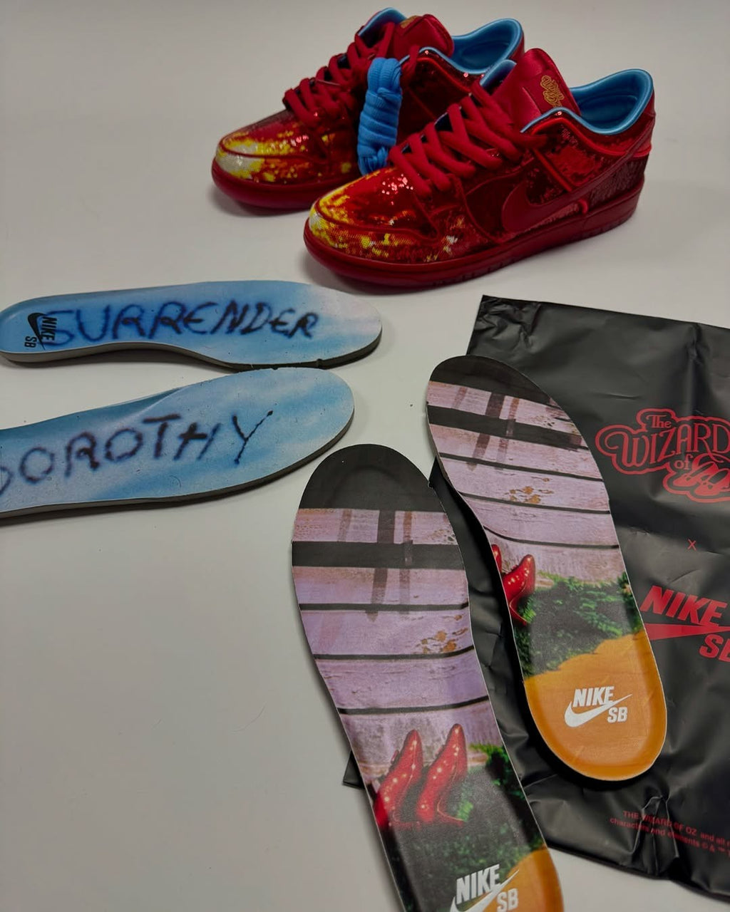 Nike SB Dunk – Design‑Inspired “Ruby Slippers” Custom Tribute SBDNK‑065