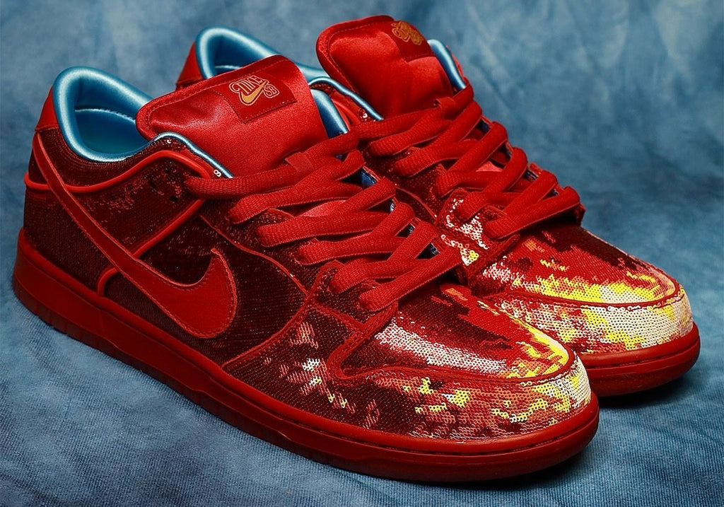 Nike SB Dunk – Design‑Inspired “Ruby Slippers” Custom Tribute SBDNK‑065