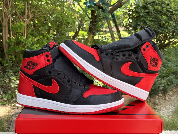 041 — Jordan 1 High “Satin Bred” — Design‑Inspired