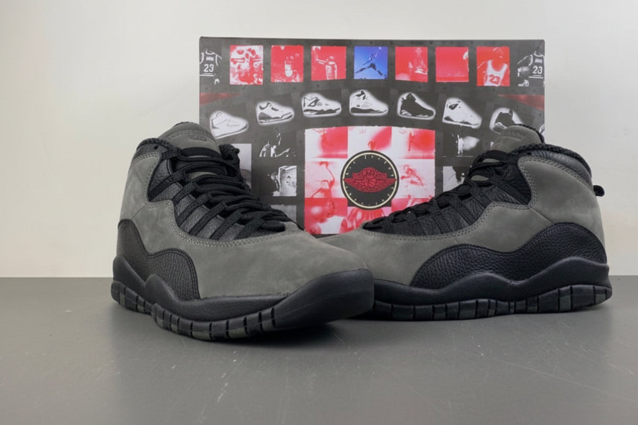 Jordan 10 – Design-Inspired "Shadow" Custom Tribute Build AJ10-SHADOW-1011
