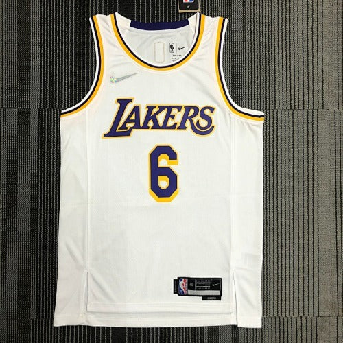 Los Angeles Lakers — Lebron James #6 City Edition (Association White/Purple-Gold)