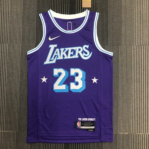Los Angeles Lakers - LeBron James #23 City Edition (City Edition Purple "LAKERS" Stars)
