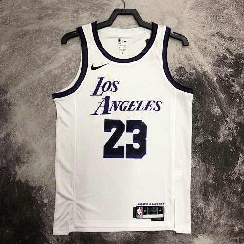 Los Angeles Lakers — LeBron James #23 City Edition (City Edition "Los Angeles" White/Navy)