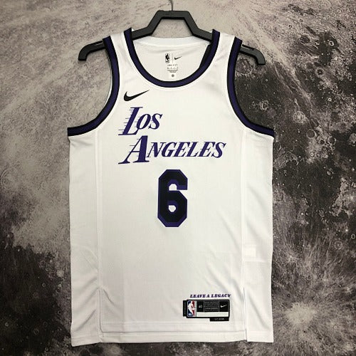 Los Angeles Lakers — Lebron James #6 City Edition (City Edition "Los Angeles" White/Navy)