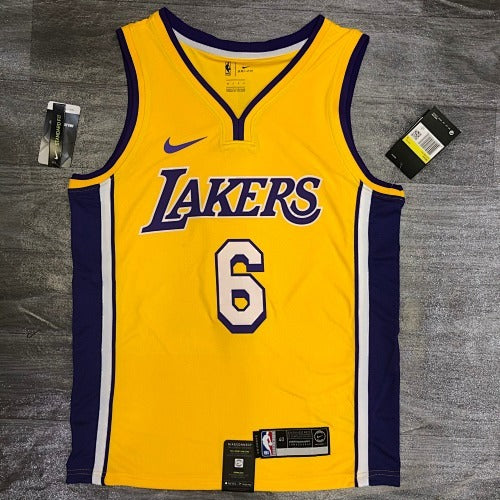 Los Angeles Lakers — Lebron James #6 City Edition (Icon Gold)