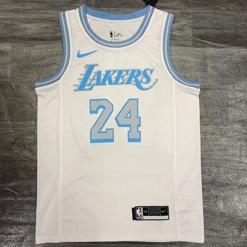 Los Angeles Lakers - Kobe Bryant #24 City Edition (City Edition White "LAKERS" Baby Blue)