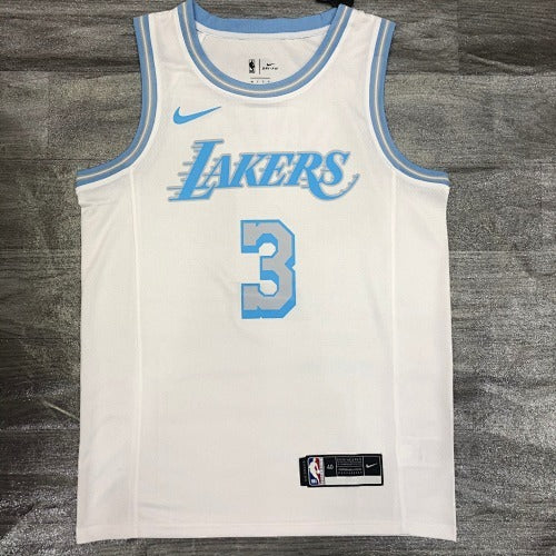 Los Angeles Lakers - Anthony Davis #3 City Edition (City Edition White "LAKERS" Baby Blue)