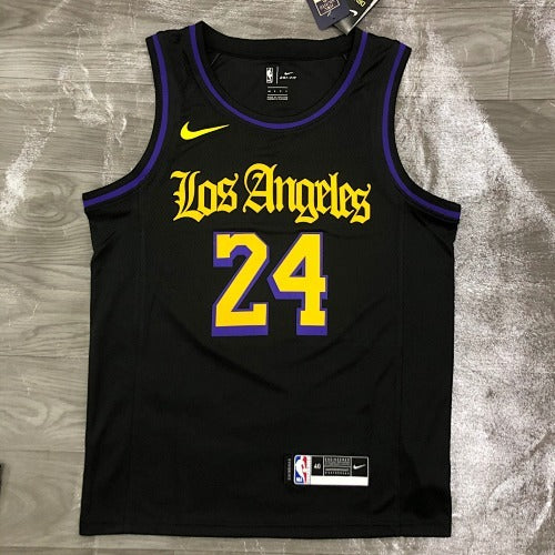 Los Angeles Lakers — Kobe Bryant #24 City Edition (City Edition Black "Los Angeles" Mamba)