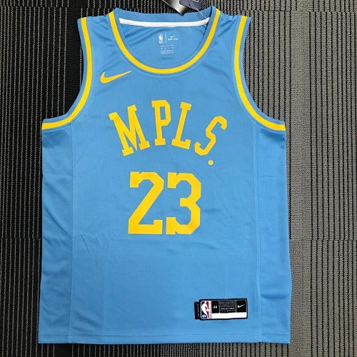 Los Angeles Lakers — LeBron James #23 City Edition (Classic Edition Blue "MPLS")
